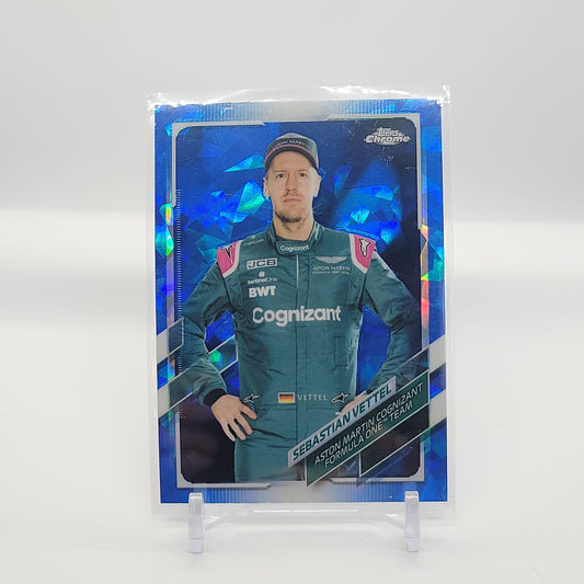 Sebastian Vettel True Portrait Base Card 2021 Topps Chrome SAPPHIRE Formula 1 Card #7