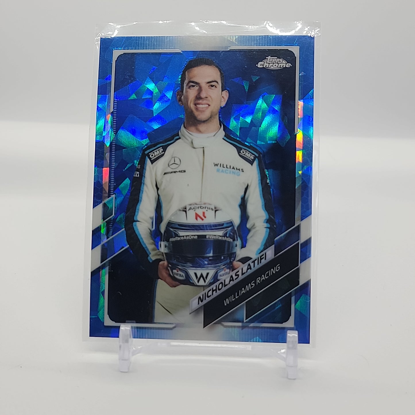 Nicholas Latifi True Portrait Base Card 2021 Topps Chrome SAPPHIRE Formula 1 Card #20