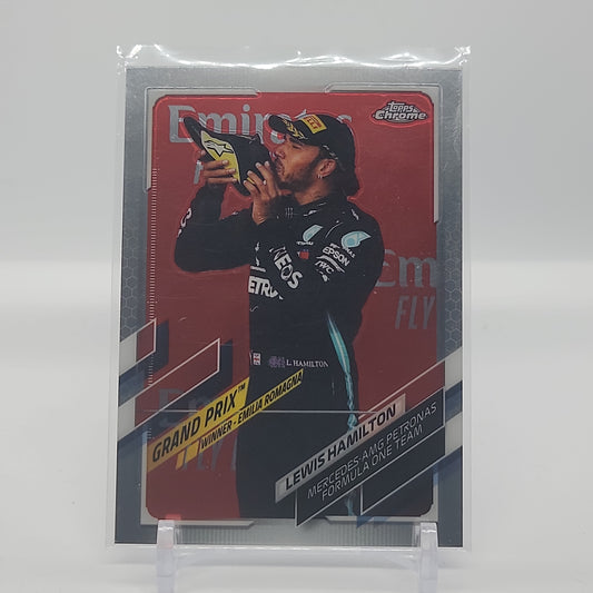 Lewis Hamilton Topps Chrome Formula 1 Base Card #150