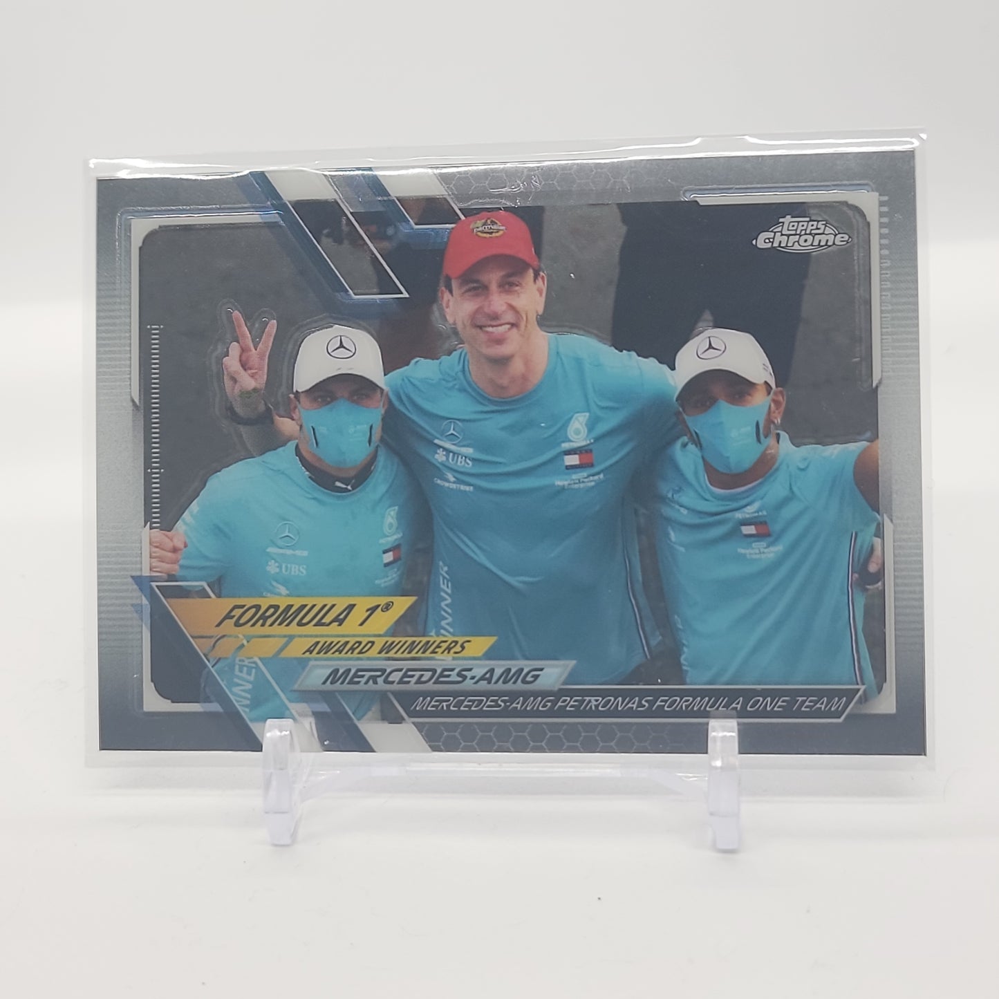 Mercedes-AMG 2021 Topps Chrome Formula 1 Base Card #172