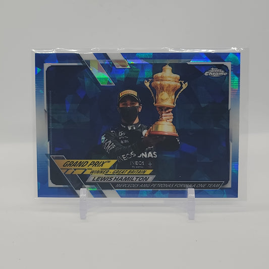 Lewis Hamilton 2021 Topps Chrome SAPPHIRE Formula 1 Base Card #141