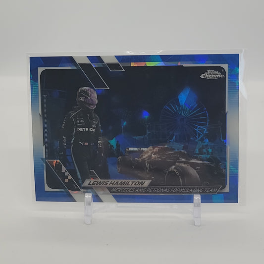 Lewis Hamilton 2021 Topps Chrome SAPPHIRE Formula 1 Base Card #56