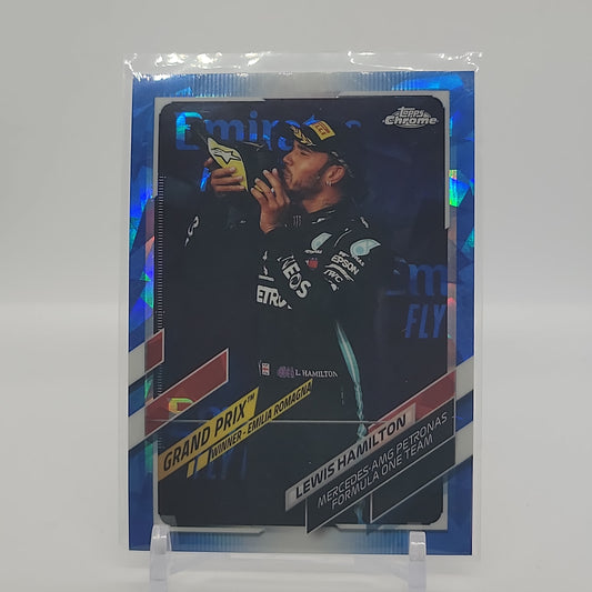 Lewis Hamilton Topps Chrome SAPPHIRE Formula 1 Base Card #150