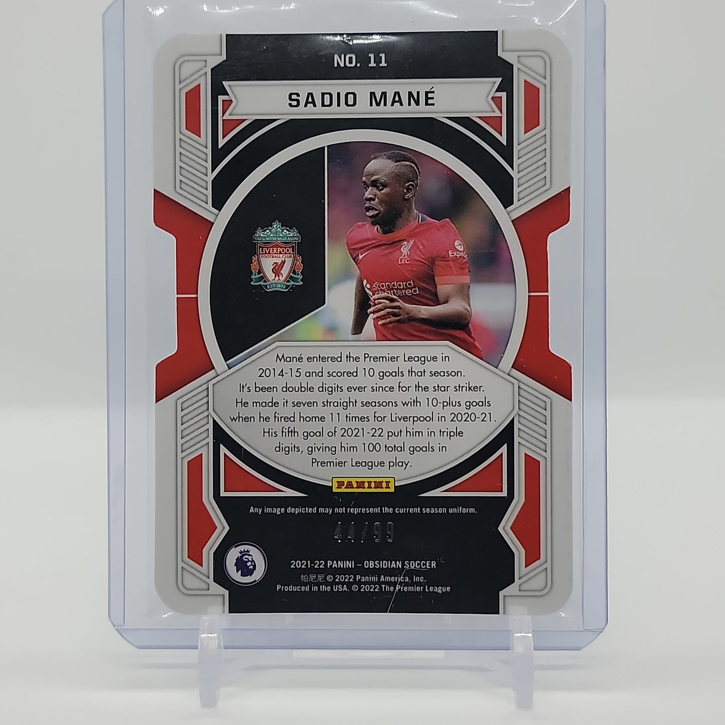 Sadio Mane Equinox Electric Etch Die-Cut /99 Obsidian No. 11