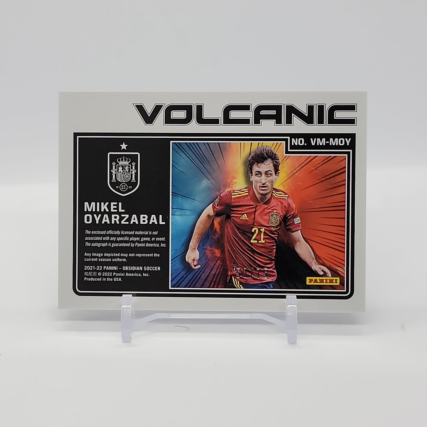 Mikel Oyarzabal Patch Auto Volcanic /75 Obsidian No. VM-MOY