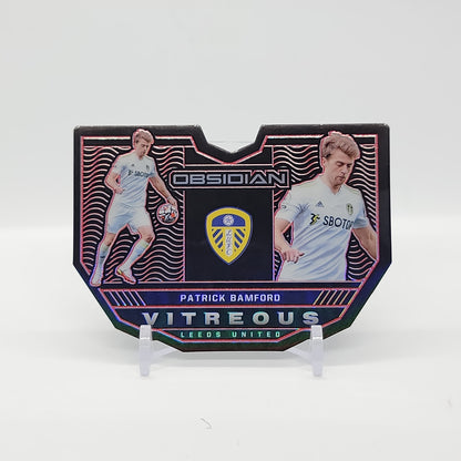 Patrick Bamford Electric Etch Red Die Cut Virteous /20 2021-22 Obsidian Card No. 27