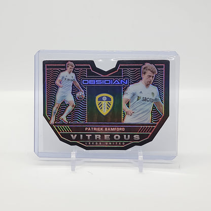 Patrick Bamford Electric Etch Red Die Cut Virteous /20 2021-22 Obsidian Card No. 27