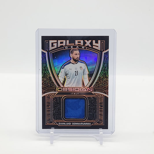 Gianluigi Donnarumma /50 Galaxy Gear 2021 Panini Obsidian Soccer Card No. GG-GD