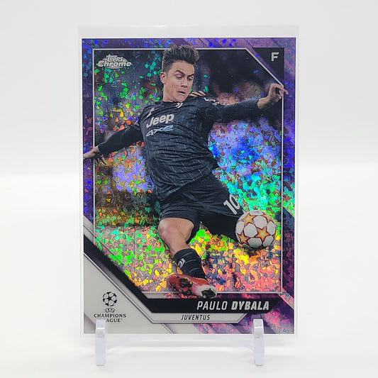 Paulo Dybala Purple Diamond Refractor /250 2021 Topps Chrome UEFA Champions League Card No. 172