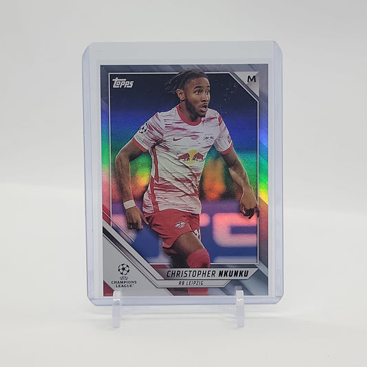 Christopher Nkunku Silver Foil /75 2021-22 Topps UEFA Champions League Card No. 2