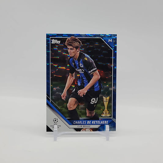 Charles De Ketelaere All Star Rookie Icy Blue Foil /99 2021-22 Topps UEFA Champions League Card No. 59