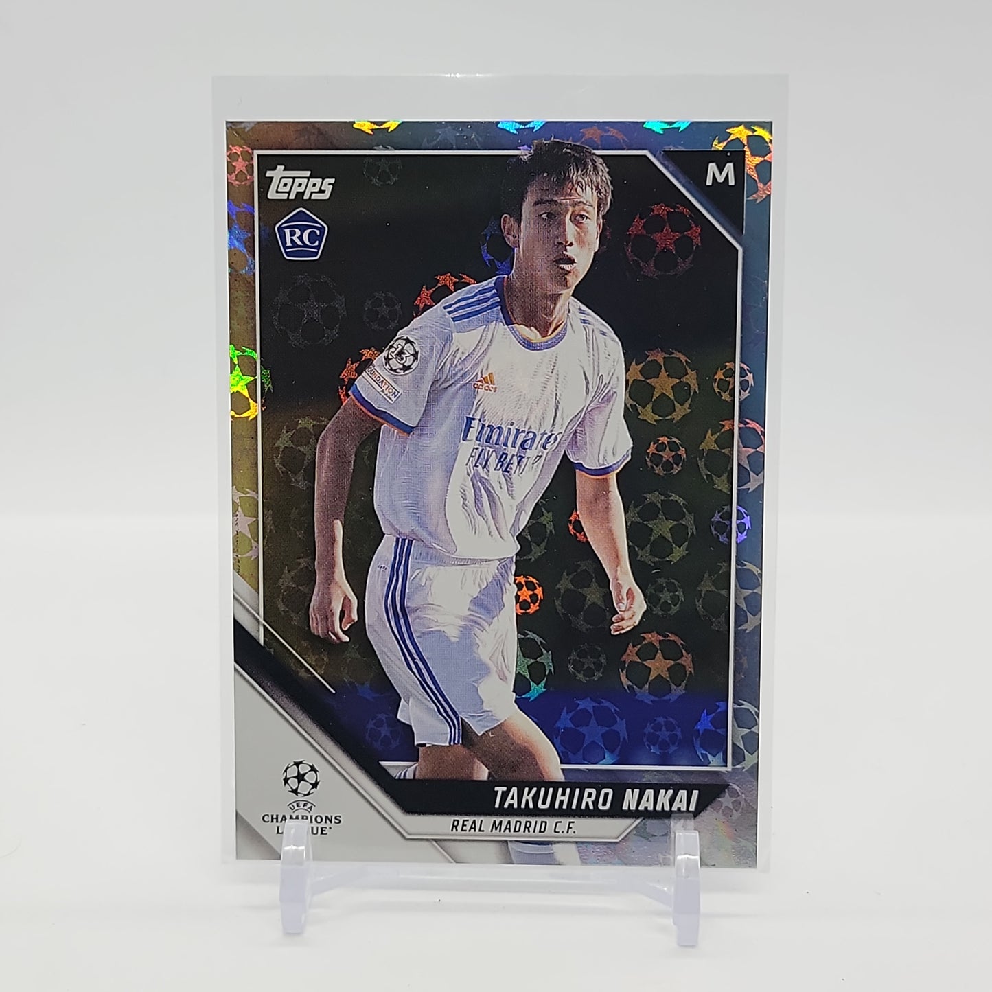 Takuhiro Nakai RC Starball Foil 2021-22 Topps UEFA Champions League Card No. 64