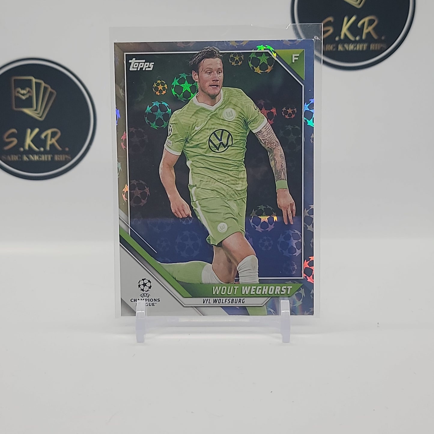 Wout Weghorst Starball Foil 2021-22 Topps UEFA Champions League Card No. 7