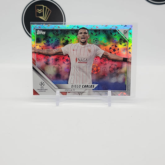 Diego Carlos Starball Foil 2021-22 Topps UEFA Champions League Card No. 116