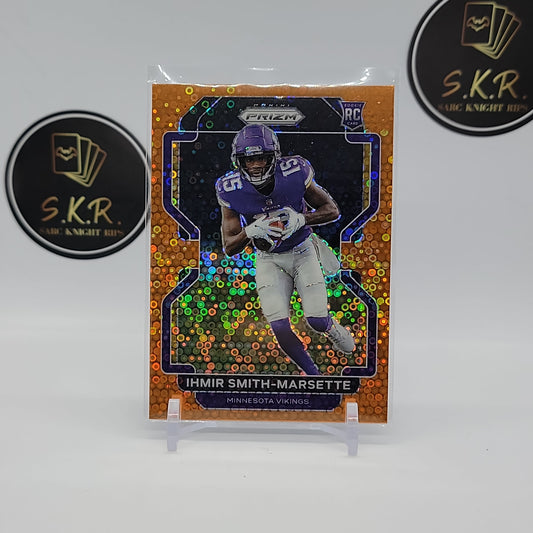 Ihmir Smith-Marsette Orange Rookie Disco Prizm Card No. 372