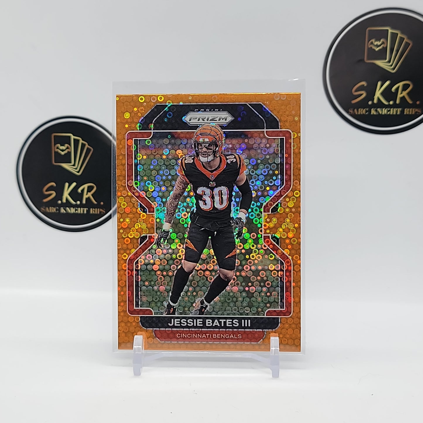 Jessie Bates III Orange Disco Prizm #276