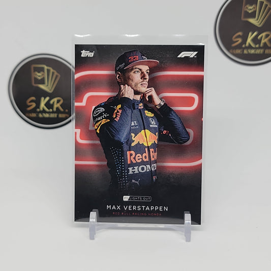 Max Verstappen Topps F1 Lights Out Card