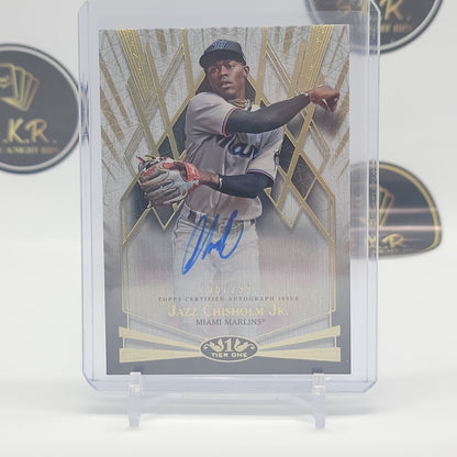 Jazz Chisolm Jr. On Card Break Out Auto 256/299 BOA-JCJ