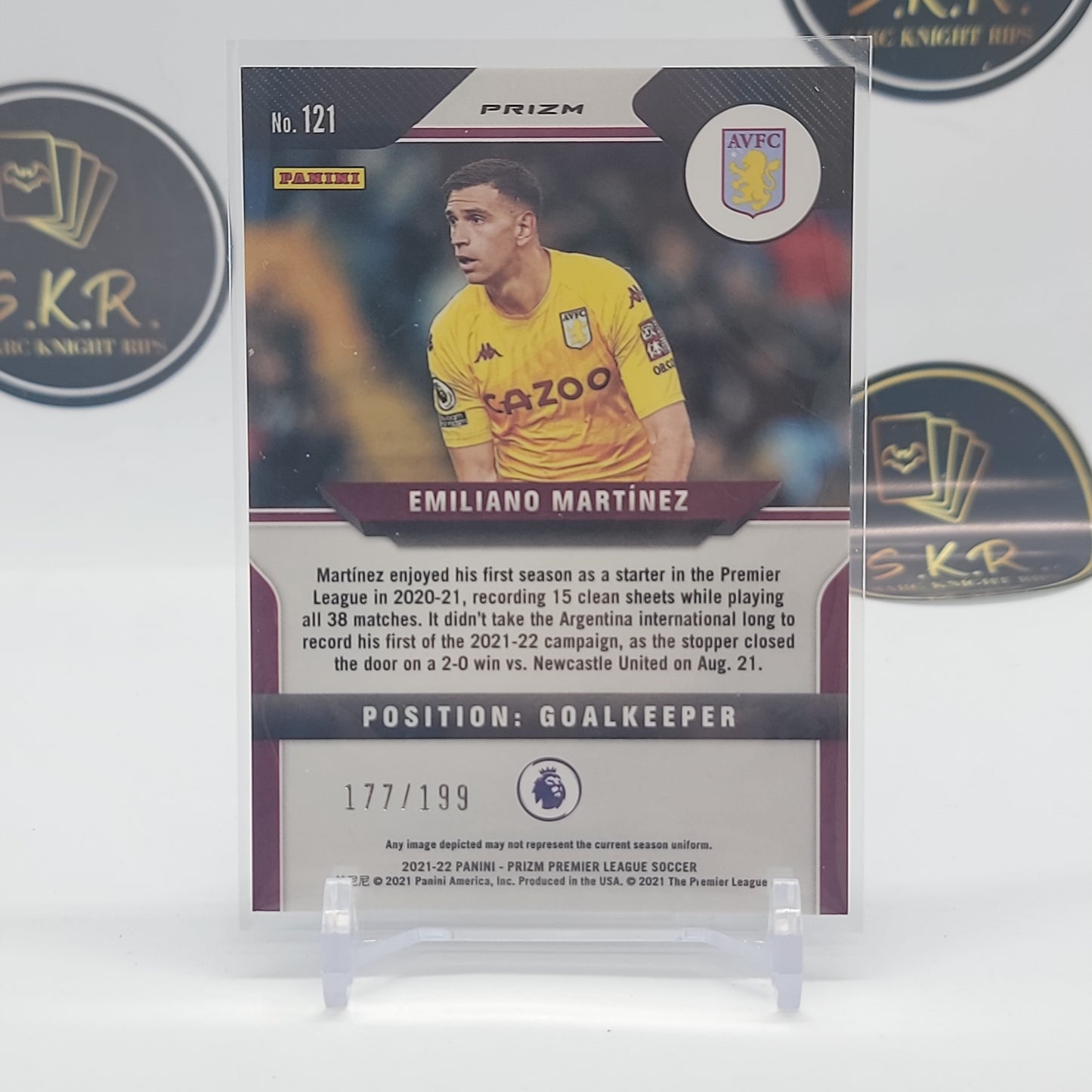 Emiliano Martinez Breakaway Blue Prizm 177/199 #121