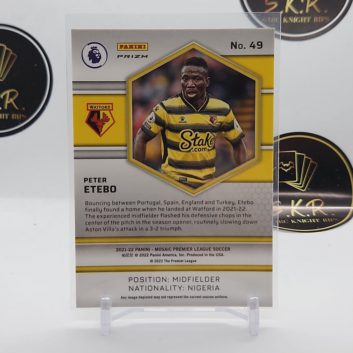 Peter Etebo RC Mosaic Prizm #49