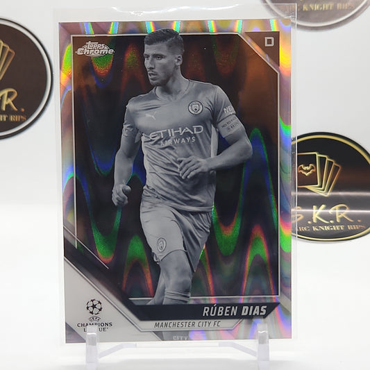 Ruben Dias Black and White Ray Wave Card #196