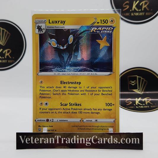 Luxray Rapid Strike Holo 048/163