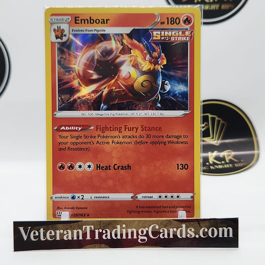 Emboar Single Strike Holo 025/163