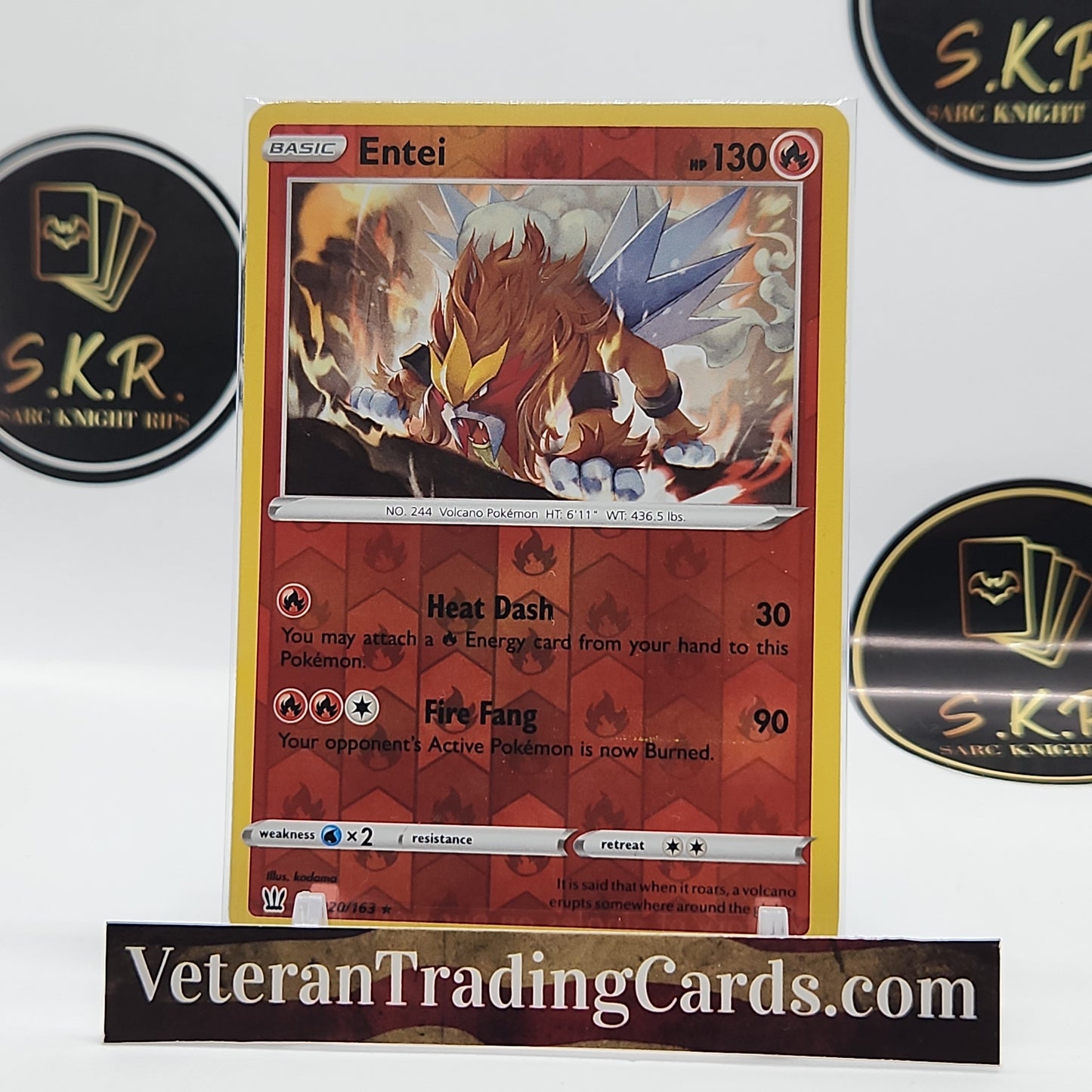 Entei Reverse Holo 020/163