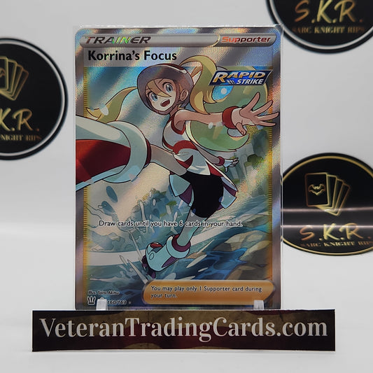 Korrina's Focus Rapid Strike Full Art Holo 160/163