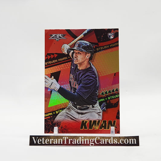 Steven Kwan RC Red Flame Foil Card #126
