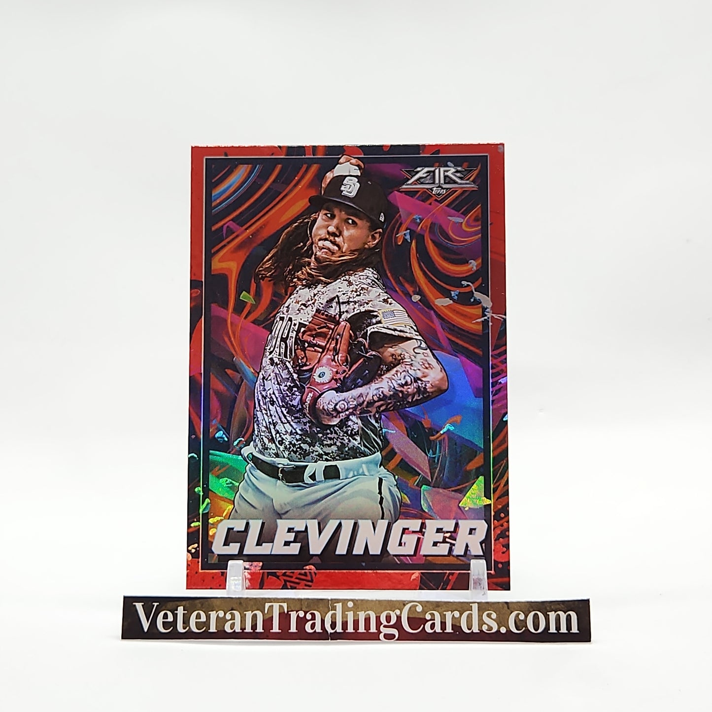 Mike Clevinger Red Flame Foil Card #110