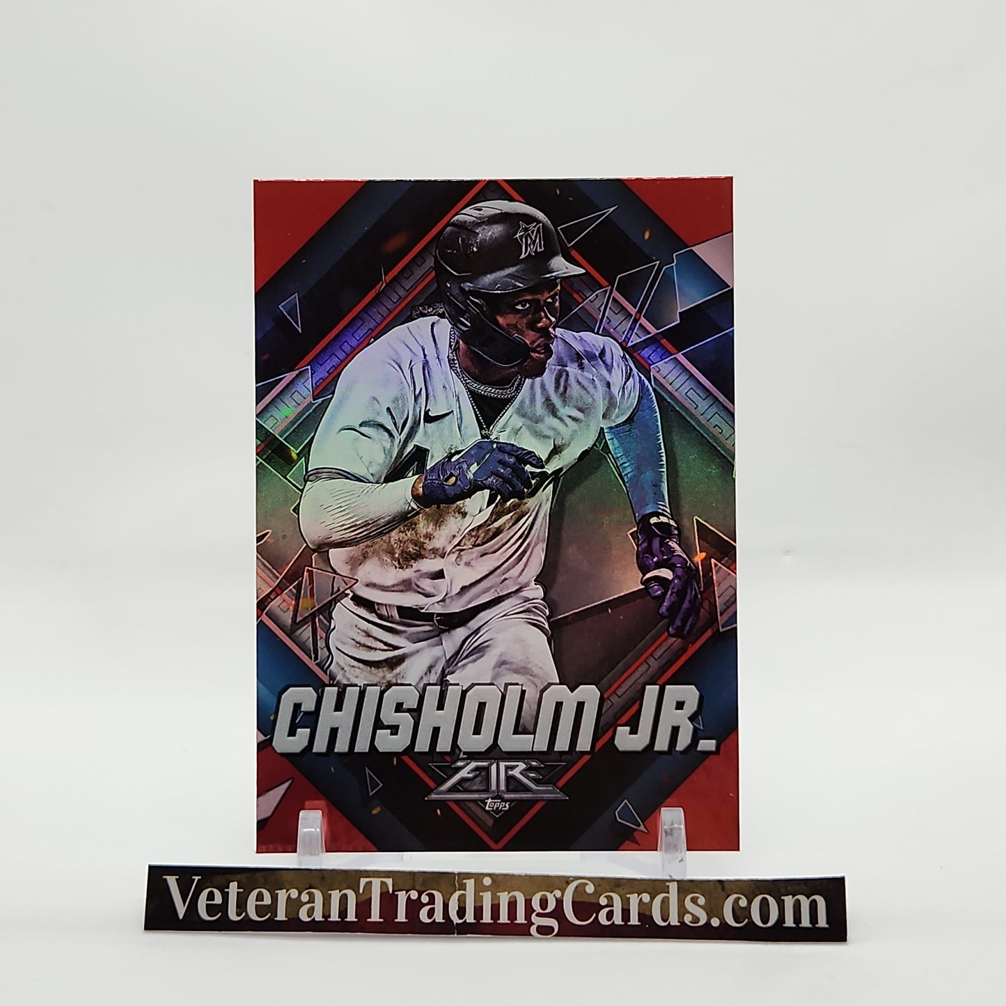 Jazz Chisholm Jr. Red Flame Foil Card #52