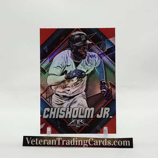 Jazz Chisholm Jr. Red Flame Foil Card #52