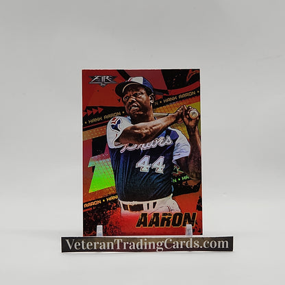 Hank Aaron Red Flame Foil Base Card #194