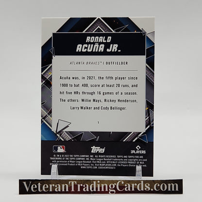 Ronald Acuna Jr Gold Minted Base Card #1