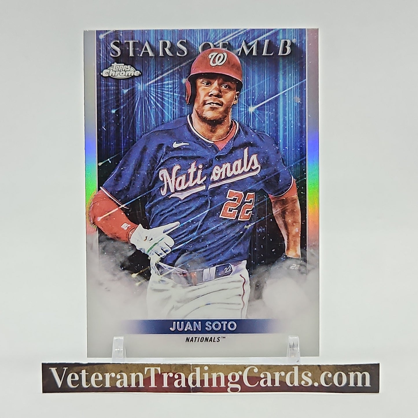 Juan Soto Chrome Stars of MLB Holo Card #SMLBC-23