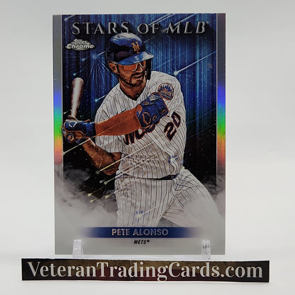 Pete Alonso Chrome Stars of MLB Holo Card #SMLBC-29