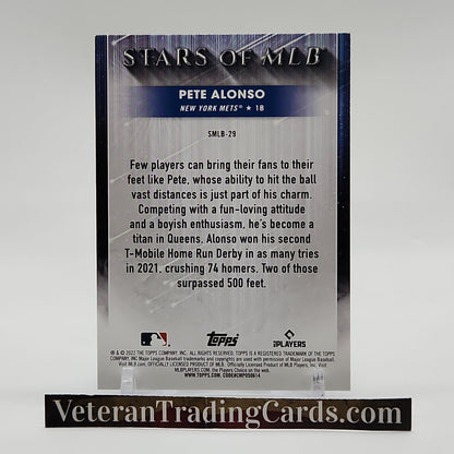 Pete Alonso Stars of MLB Holo Card #SMLB-29