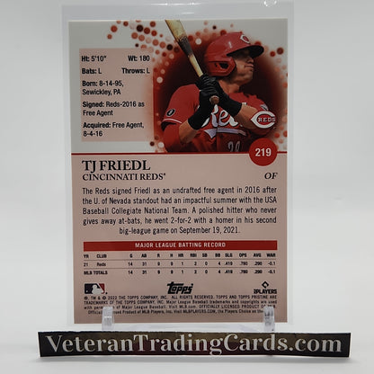 TJ Friedl RC Card #219