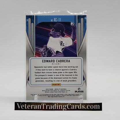 Edward Cabrera Rookie Class Lava Holo Card #RC-11