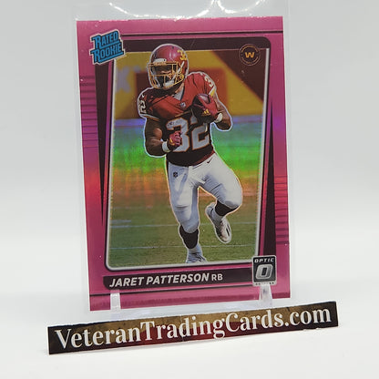Jaret Patterson Pink Prizm Rated Rookie Optic Card #297