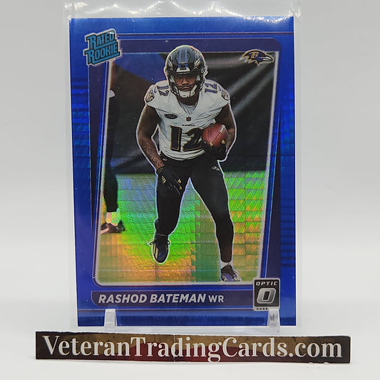 Rashod Bateman Blue Hyper Prizm Rated Rookie Optic Card #210