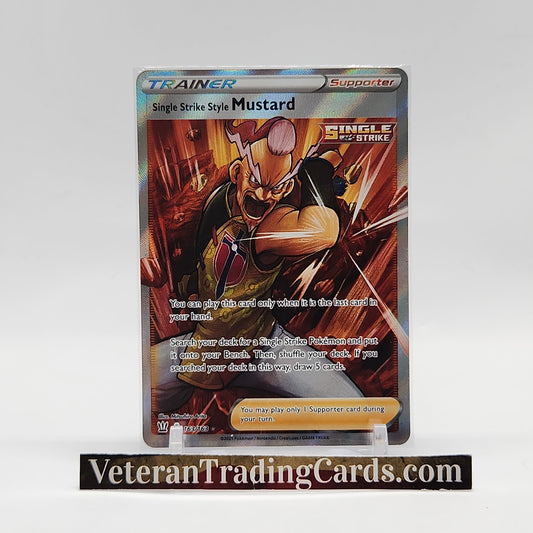 Single Strike Style Mustard Full Art Holo 163/163