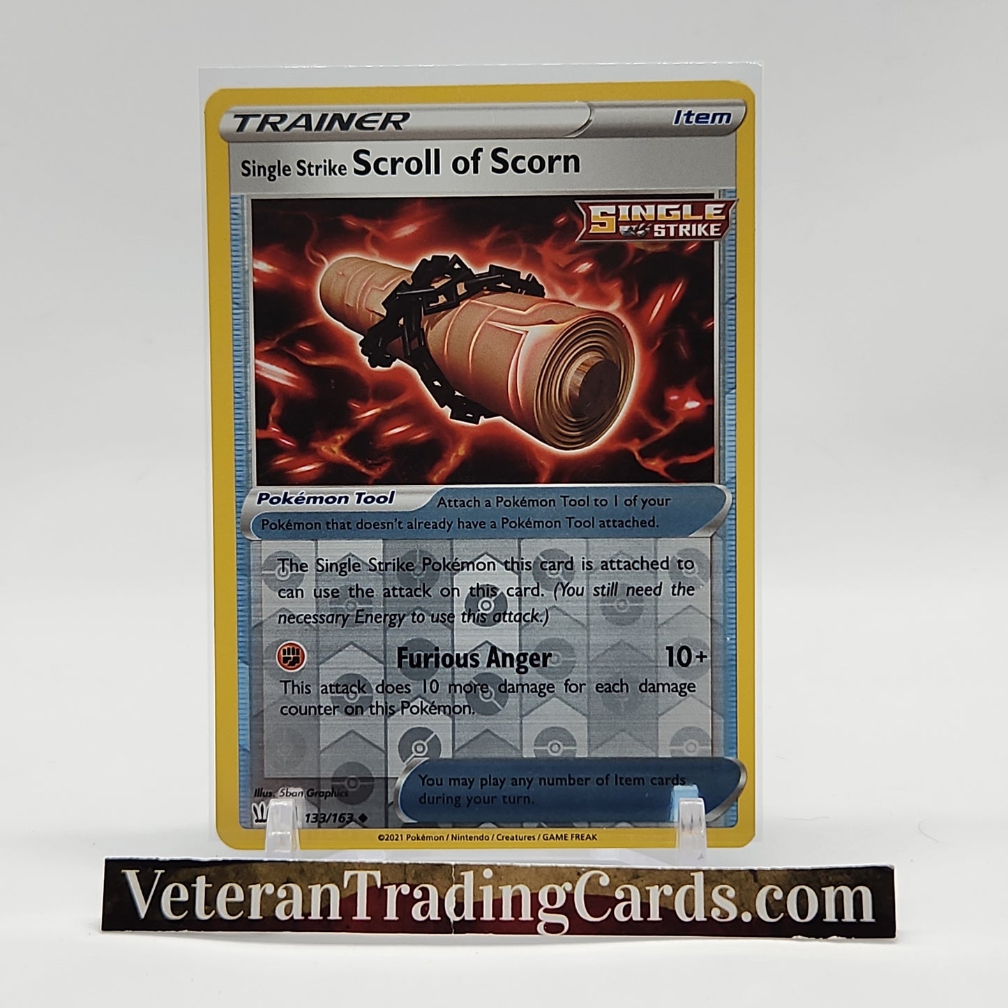 Single Strike Scroll of Scorn Reverse Holo 133/163