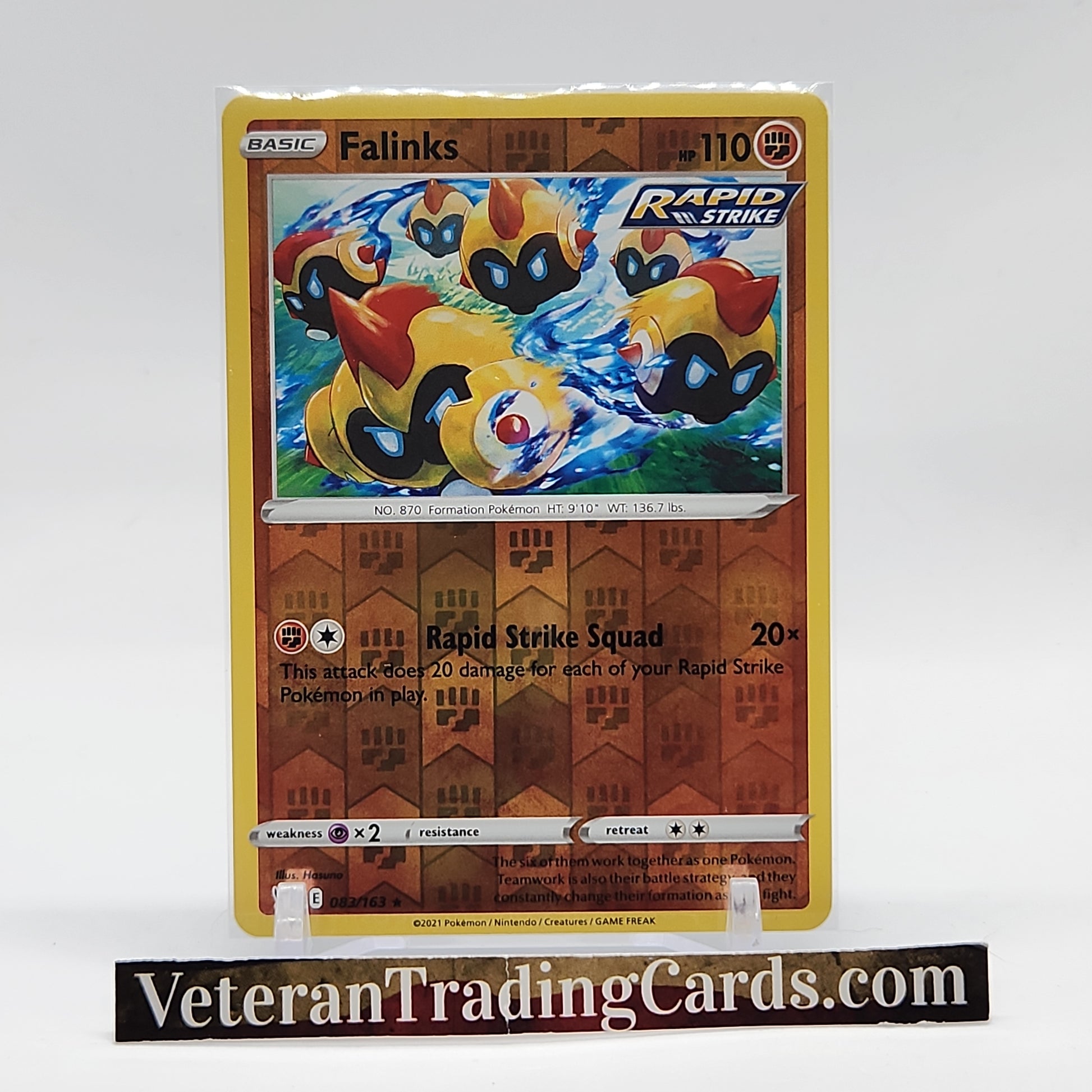 Falinks Rapid Strike Reverse Holo 083/163 VTC Falinks Rapid Strike Reverse Holo 083/163 VTC