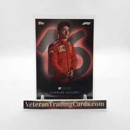 Charles Leclerc Portrait Topps F1 Lights Out Card