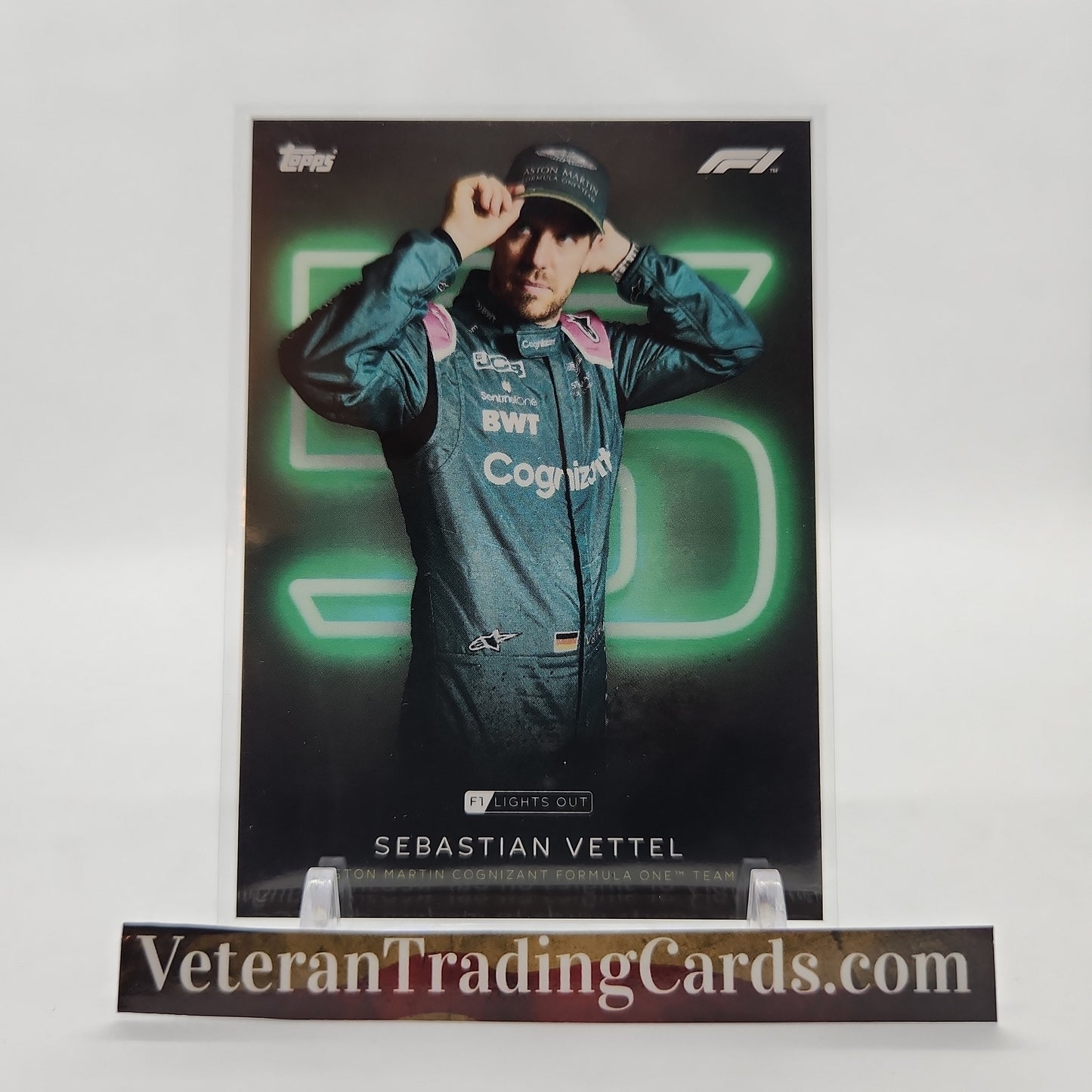 Sebastian Vettel Portrait Topps F1 Lights Out Card