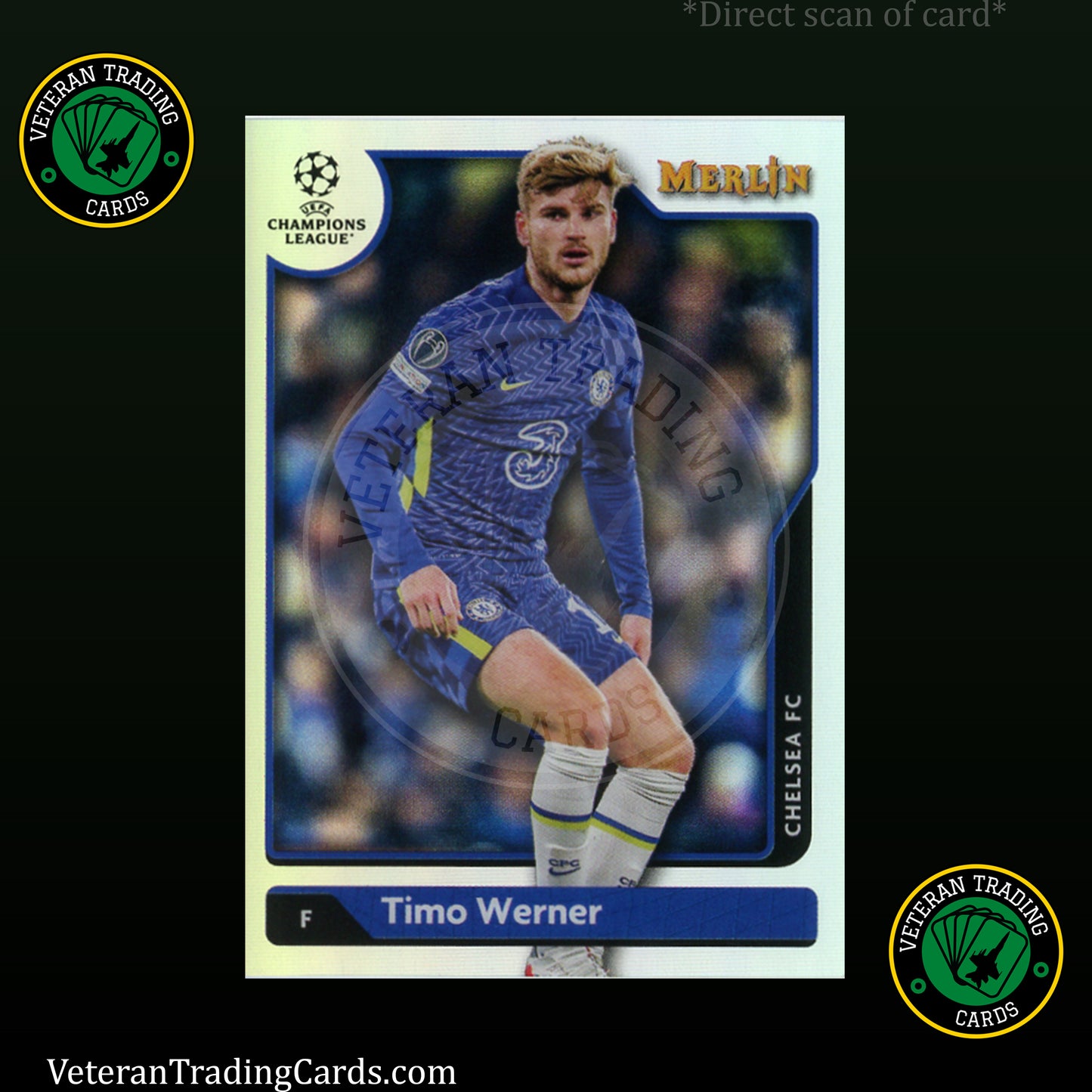 Timo Werner Refractor Merlin Chrome Base Card #79