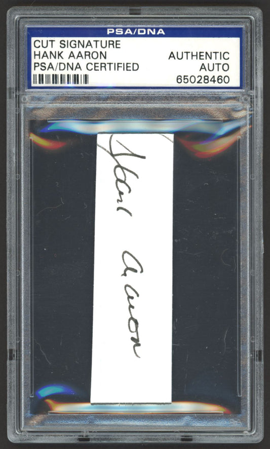 Hank Aaron 1954 PSA/DNA Cert Card #