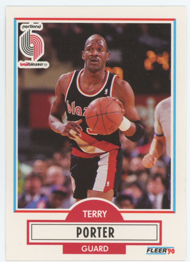Terry Porter 1990 Fleer Card # 158